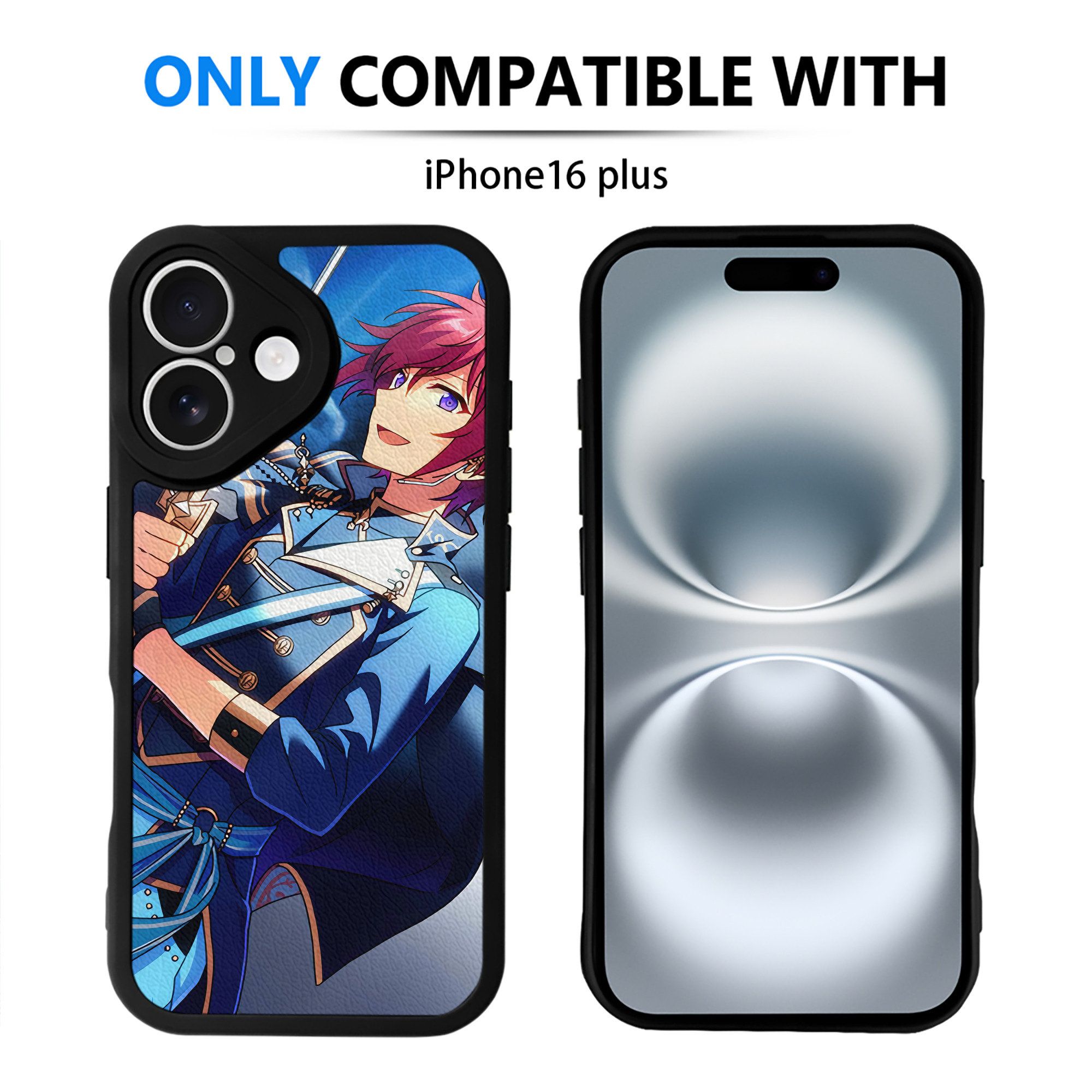 （画像用） あんさんぶるスターズ! Ensemble Stars 【iPhone 16シリーズ対応】シリコンスマホケース（レザー調） 材質：シリコン